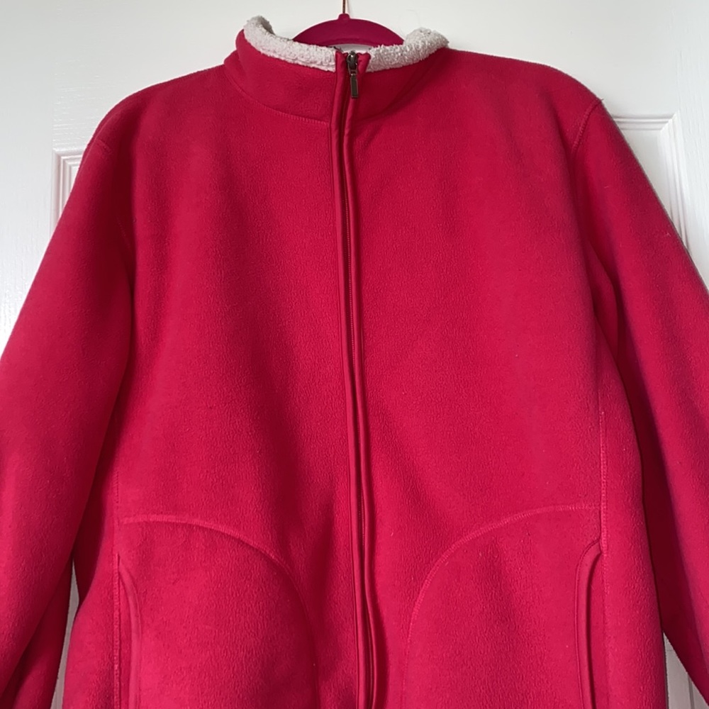 White Sierra Pink Fuzzy Sweater/ Jacket - Picture 11 of 14